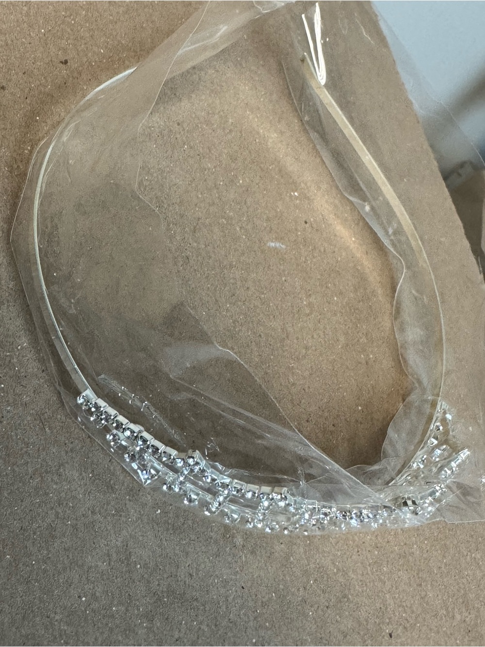 Silver Rhinestone Tiara Crown - Picture 5 of 8